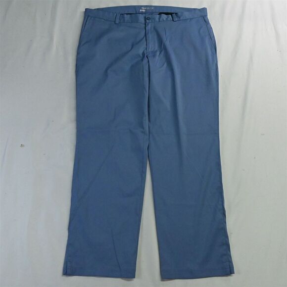 Nike‎ Golf 38 x 30 Blue 639779 Flat Front Tech Straight Dress Pants - Picture 1 of 9